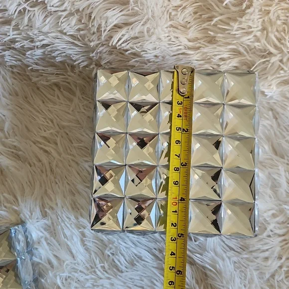 GEMSTONE BLING HOME DECOR SET PICTURE FRAME TRINKET BOXES - Picture 11 of 15